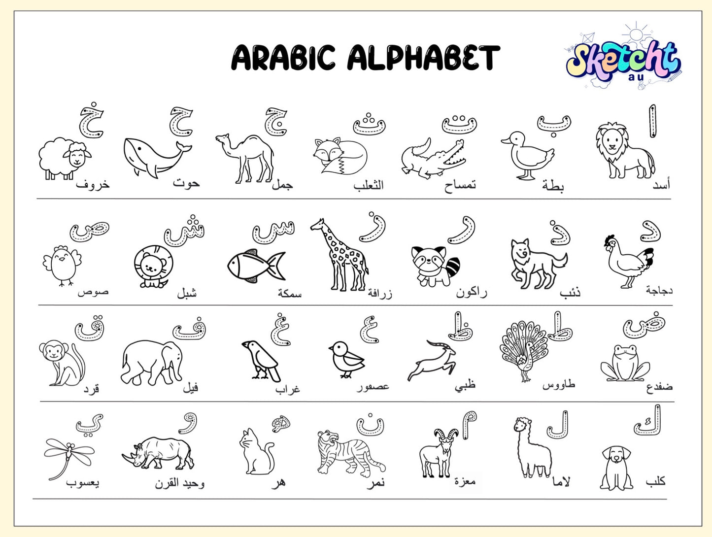 Arabic Alphabet (markers incl.)